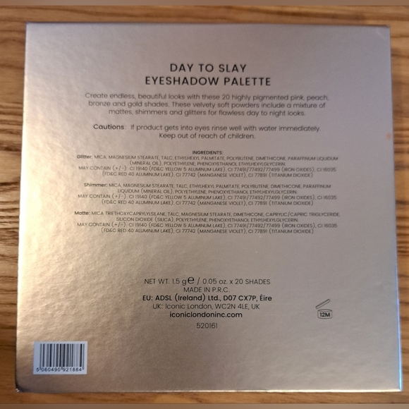 NIB Iconic Day To Slay 20 Pan Neutral Makeup Beauty Cosmetic Eye Shadow Palette - Picture 3 of 3